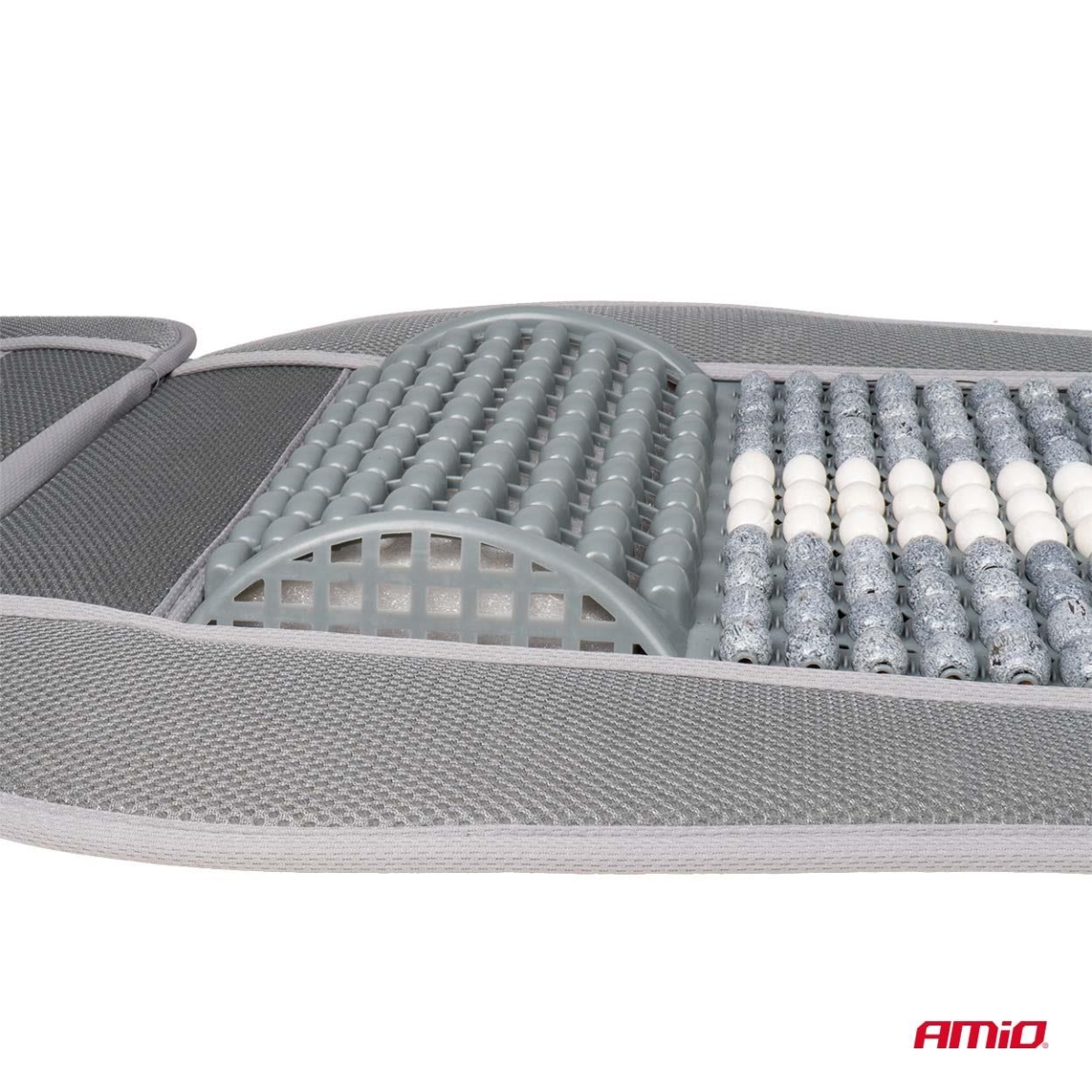 Mata na fotel siedzenie koraliki z podparciem pod plecy i zagłówkiem AMIO-03647