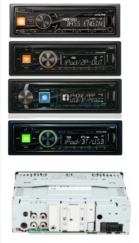 Alpine CDE-180RM, CDE-171RM, CDE-177BT, CDE-173BT ISO-kontakt