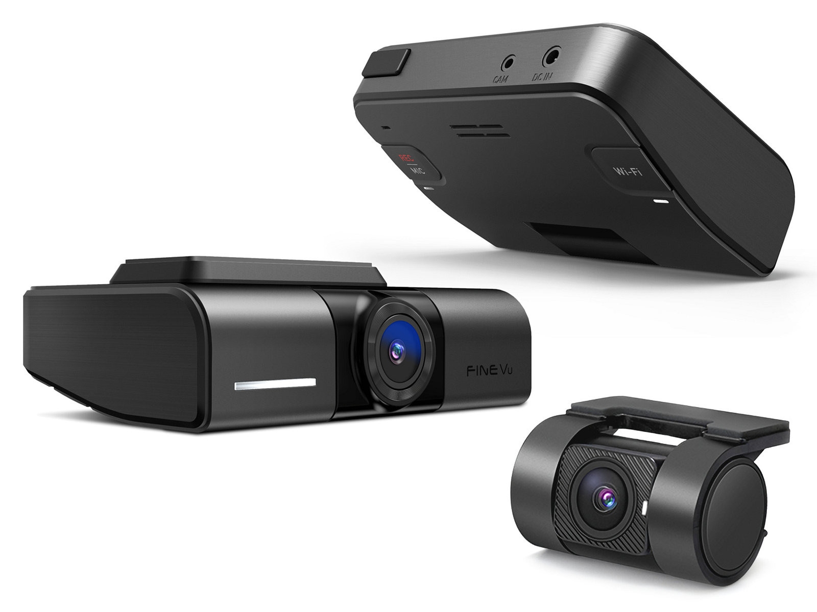 Wideorejestrator FineVu GX4K - rejestrator UHD+FHD WiFi GPS radary