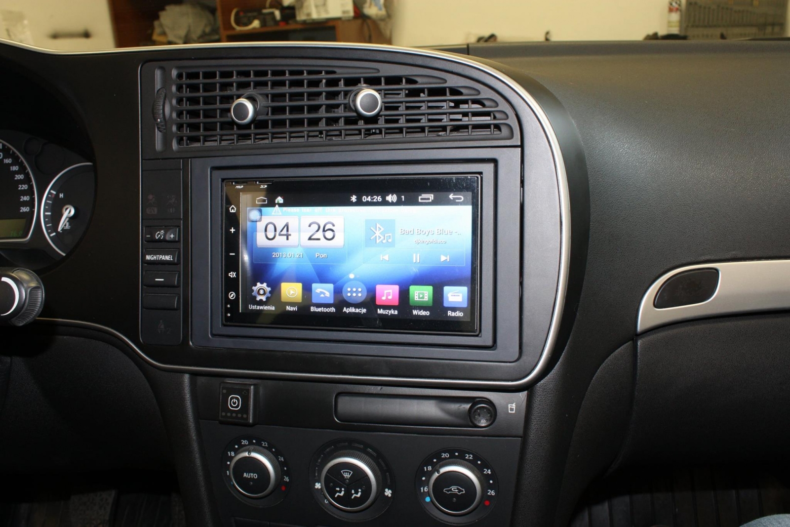 Zestaw montażowy 2DIN Saab 9-3 2005->