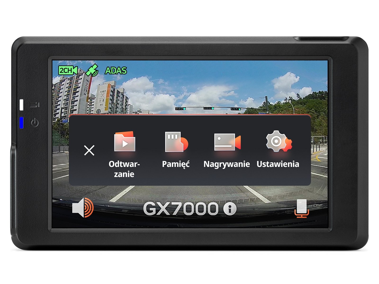 FineVu GX7000 /128GB DVR - QHD+FHD GPS Wi-Fi recording