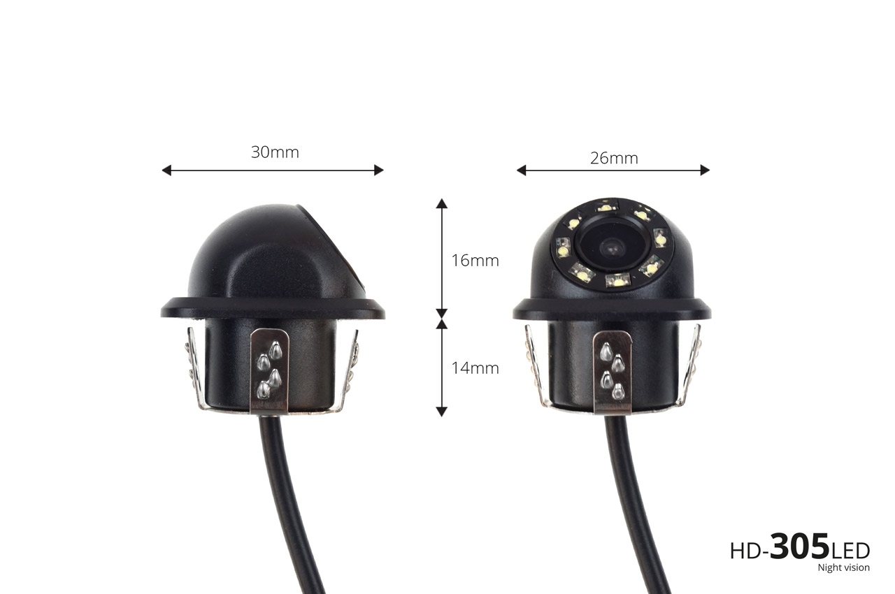 Zestaw czujników parkowania TFT01 4,3" z kamerą HD-305 LED 4 sensory czarne "GOLD"