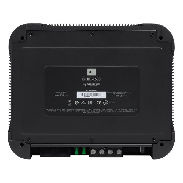 Wzmacniacz 1-kanałwy JBL CLUB 600AM, 1 x 600W RMS 2Ohm; 1 x 350W RMS 4Ohm