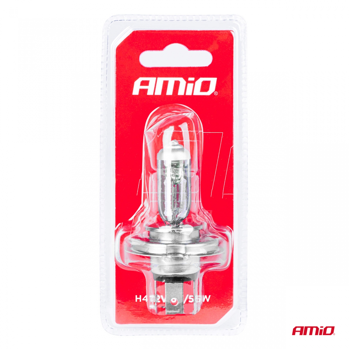 Halogen bulb H4 12V 60/55W 1 pc. blister AMIO-03361