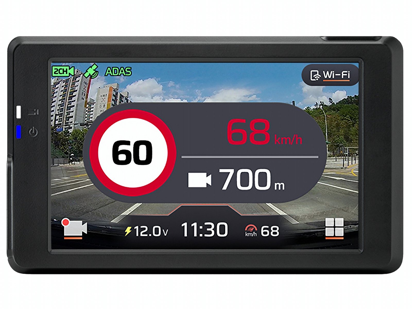 Wideorejestrator FineVu GX7000 - rejestrator QHD+FHD GPS WiFi radary