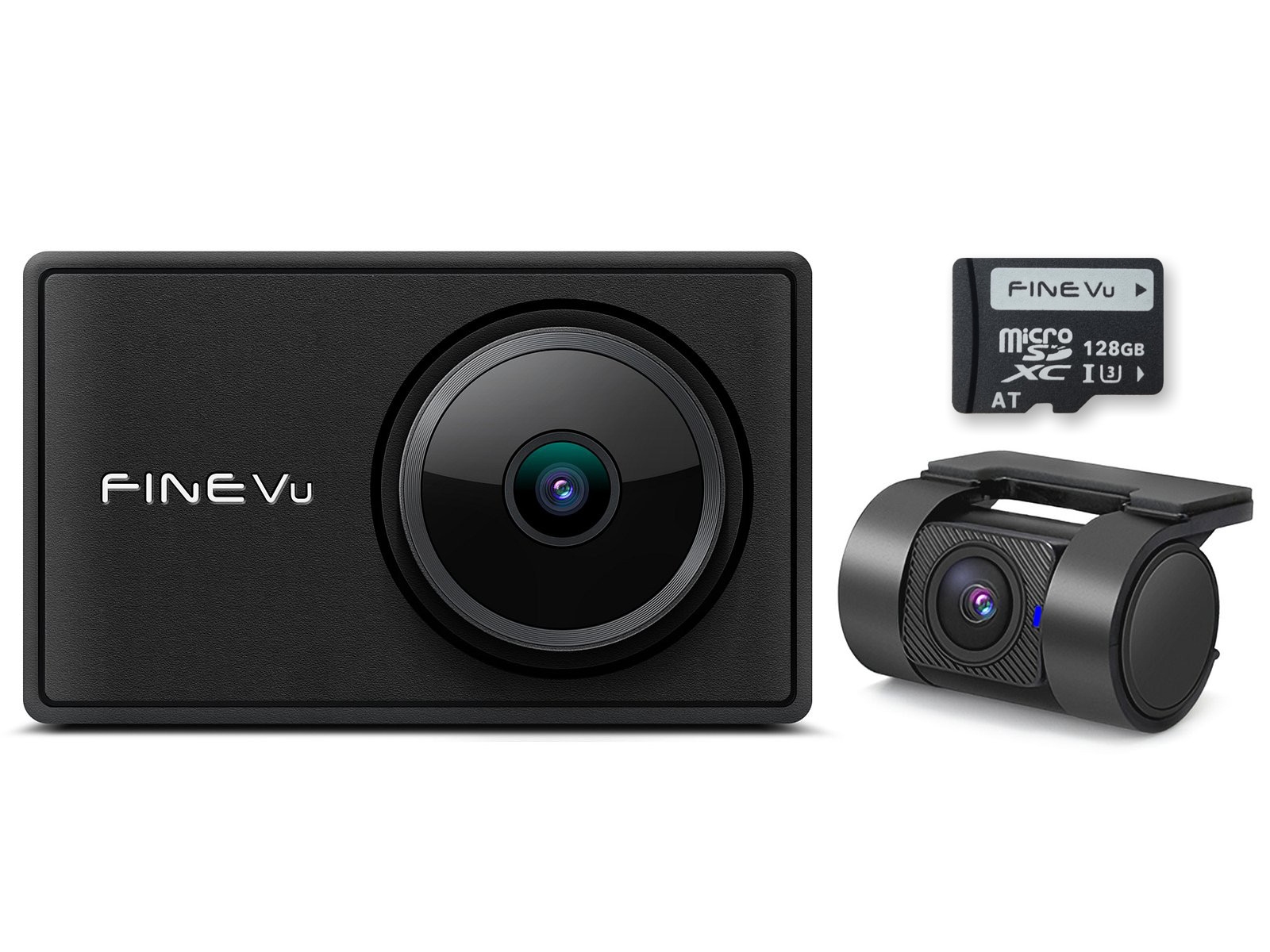 FineVu GX7000 /128GB DVR - QHD+FHD GPS Wi-Fi recording