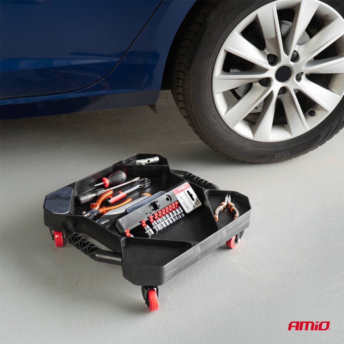 Taca na narzędzia warsztatowe na kółkach AMIO-04265