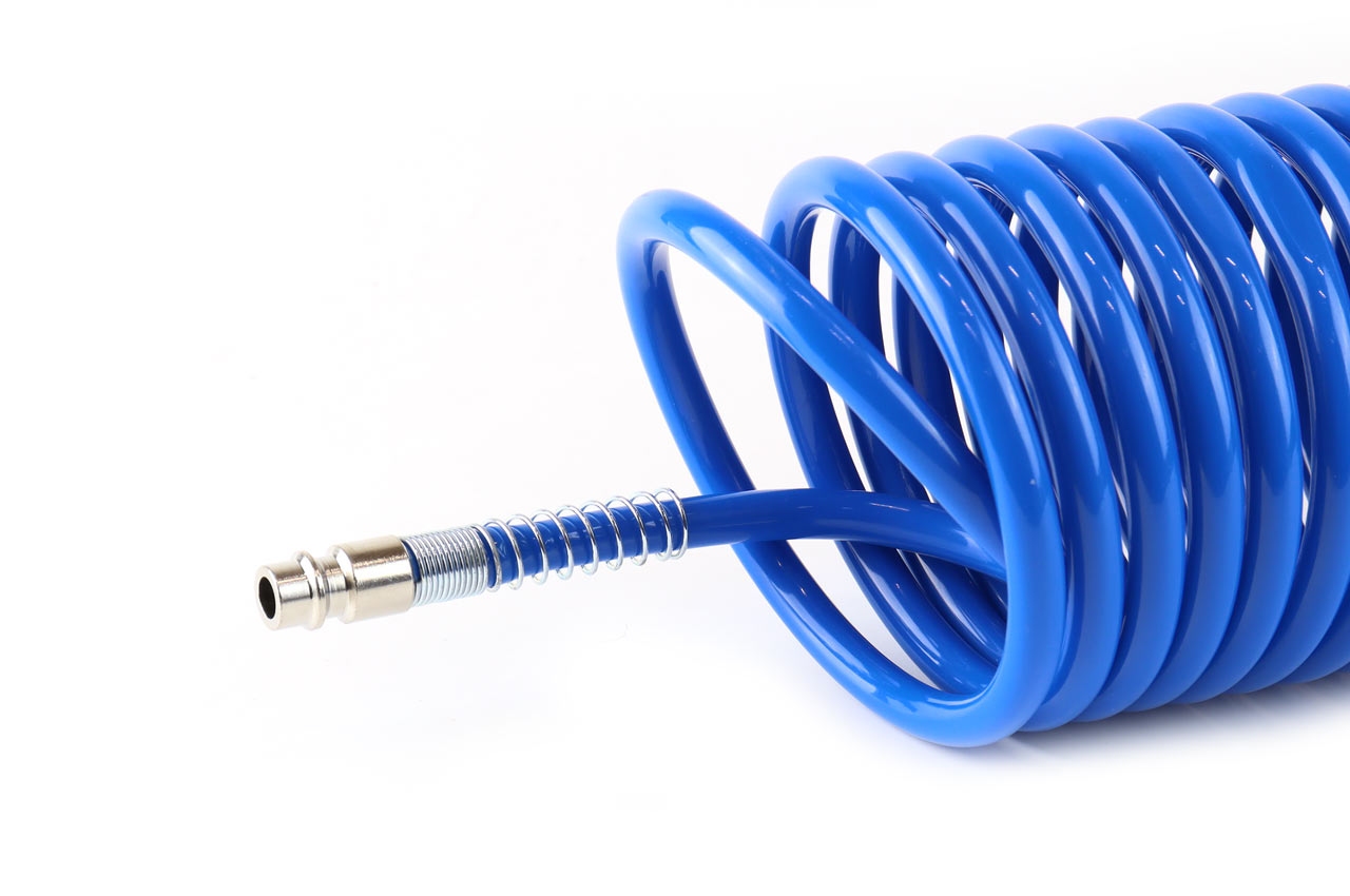 Spiralslang för tryckluft PE 5x8mm 20m PT-05 AMIO-02604