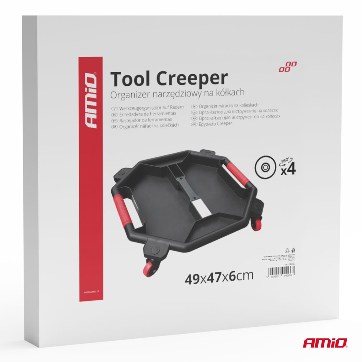 Taca na narzędzia warsztatowe na kółkach AMIO-04266