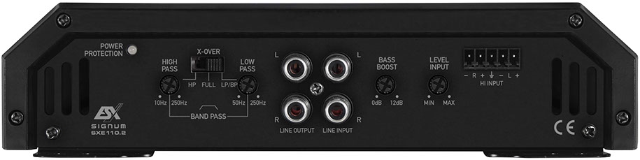 Wzmacniacz samochodowy 2- kanałowy ESX SXE110.2, 2 x 70/110 W RMS przy 4/2 Ohm