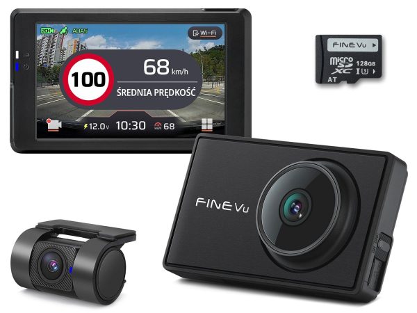 Wideorejestrator FineVu GX7000 /128GB - rejestr. QHD+FHD GPS Wi-Fi