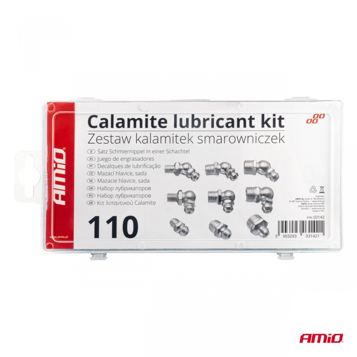 Jeu de graisseurs, 110 pièces. AMIO-03142