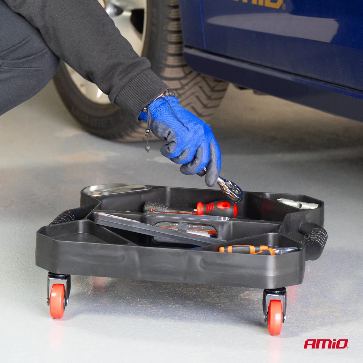 Taca na narzędzia warsztatowe na kółkach AMIO-04265