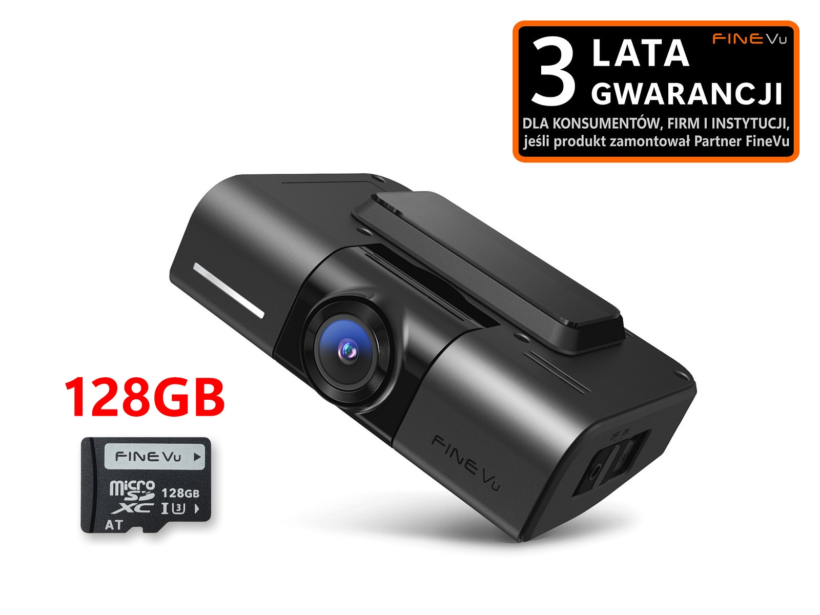 FineVu GX400 1CH /128GB Video Recorder - QHD WiFi GPS Recorder