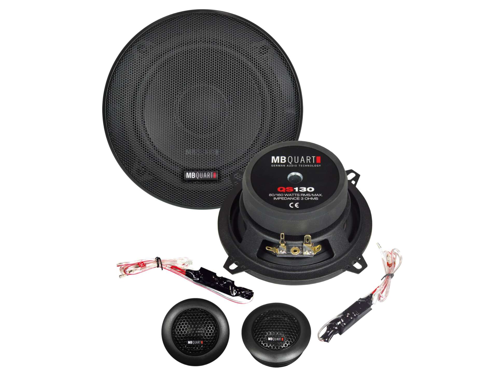 MB Quart QS130 - separate høyttalere, mellombassdiameter 130 mm, RMS-effekt 80 watt