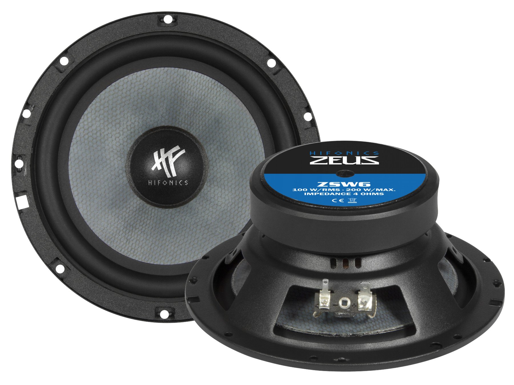 HiFonics ZSW6 - woofer, diametro 165 mm, potenza RMS 100 Watt