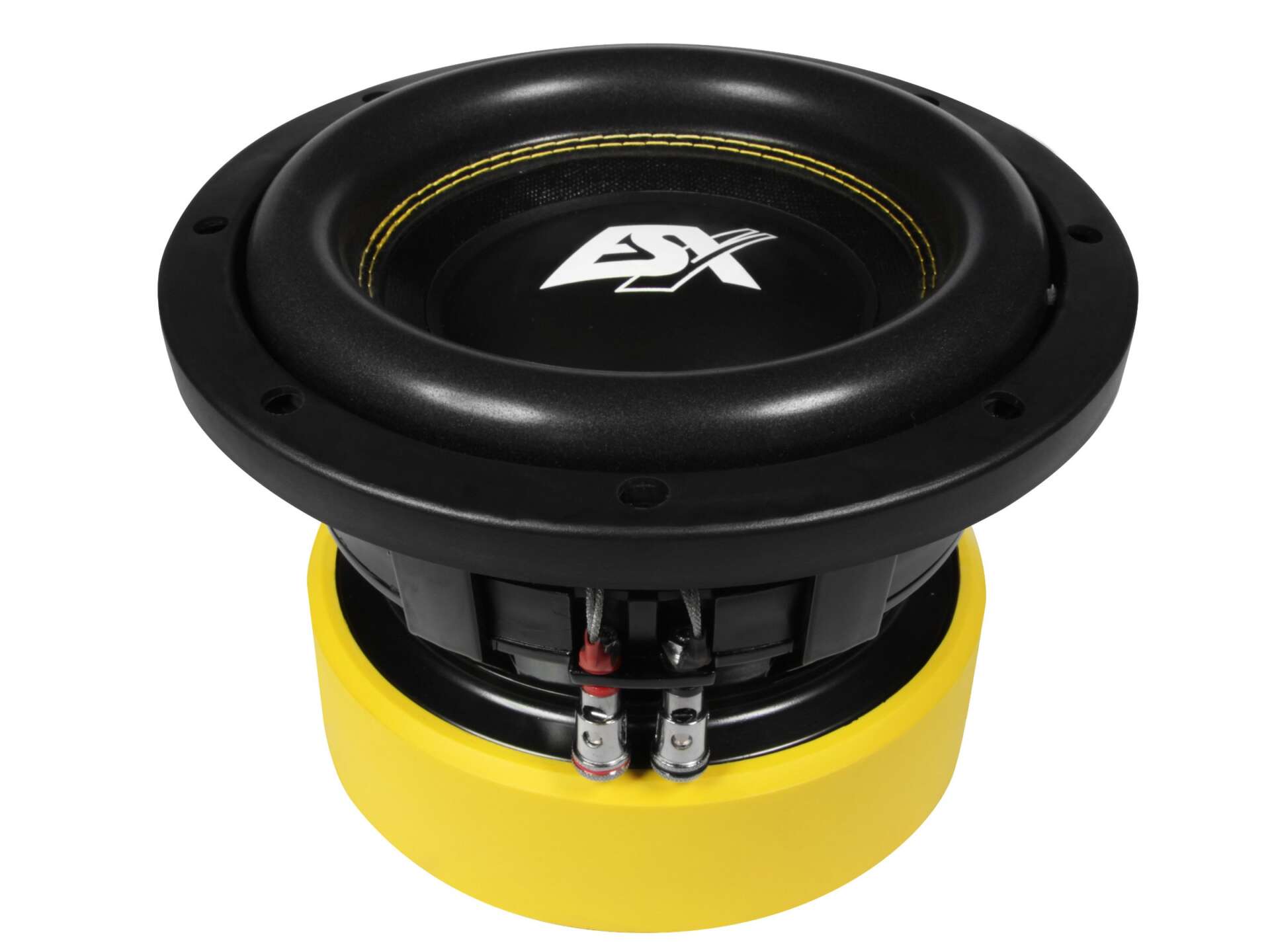 ESX QE822 - subwoofer, läbimõõt 200 mm, RMS võimsus 400 vatti, takistus 2x2 oomi