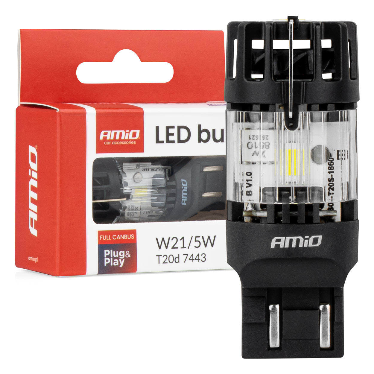 Żarówka LED LumiTec T20D 7443 W21/5W