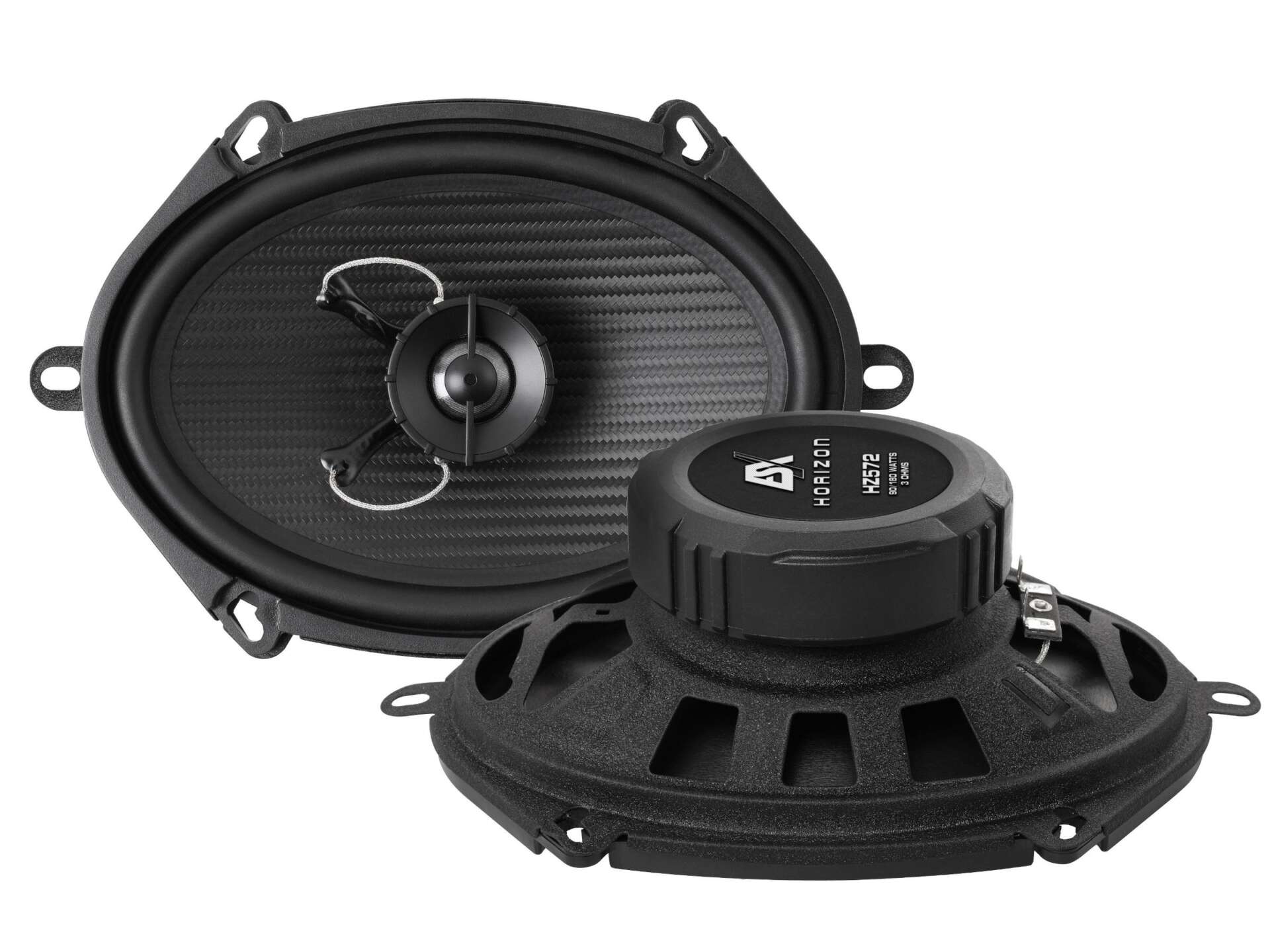 ESX HZ572 - dvoupásmové reproduktory, rozměr 5x7 palců, RMS výkon 90 W, impedance 3 Ohmy
