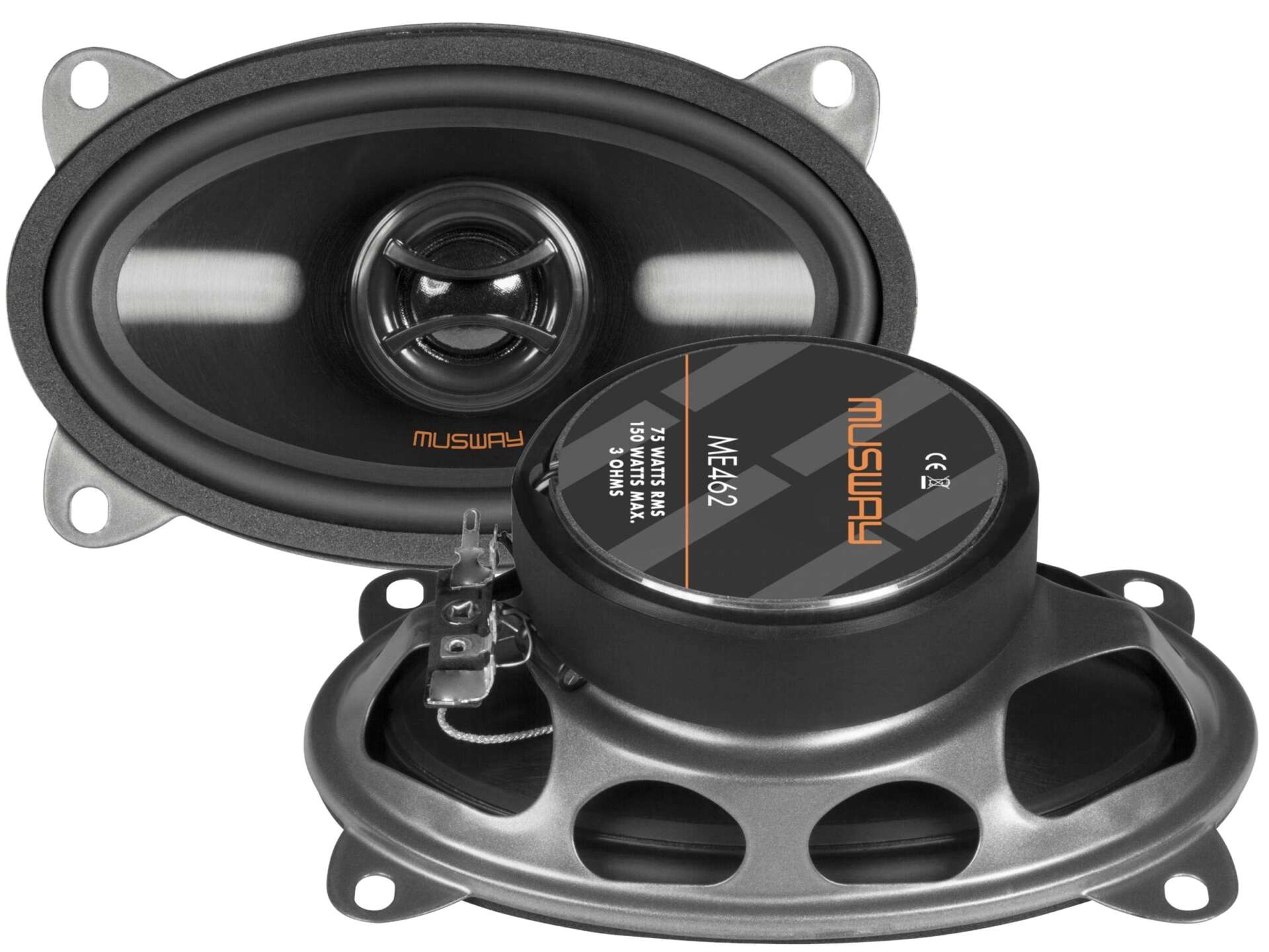 Musway ME462 - głośniki dwudrożne, rozmiar 4x6cala, moc RMS 75 Wat, impedancja 3 Ohm