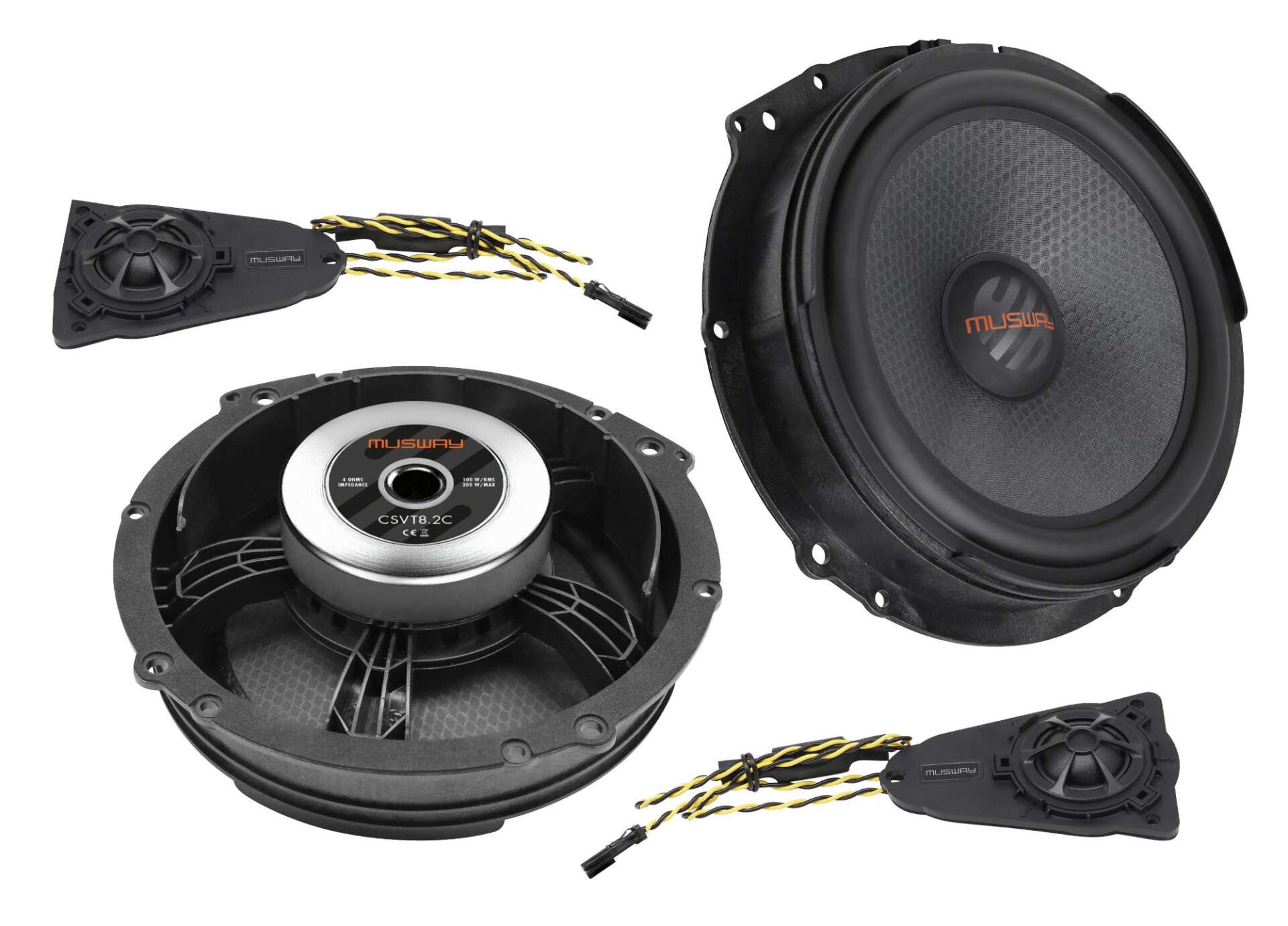 Musway CSVT8.2C - dedicated system for VW T5 T6, diameter 200 mm, RMS power 100 Watt