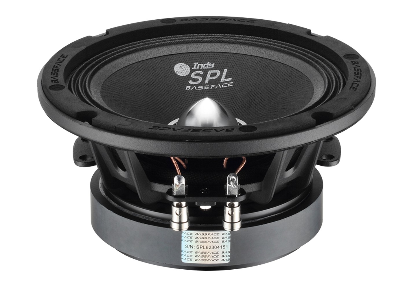 Bassface SPL6M/4 - midrange 165mm, RMS power 150 Watts, impedance 4 Ohm