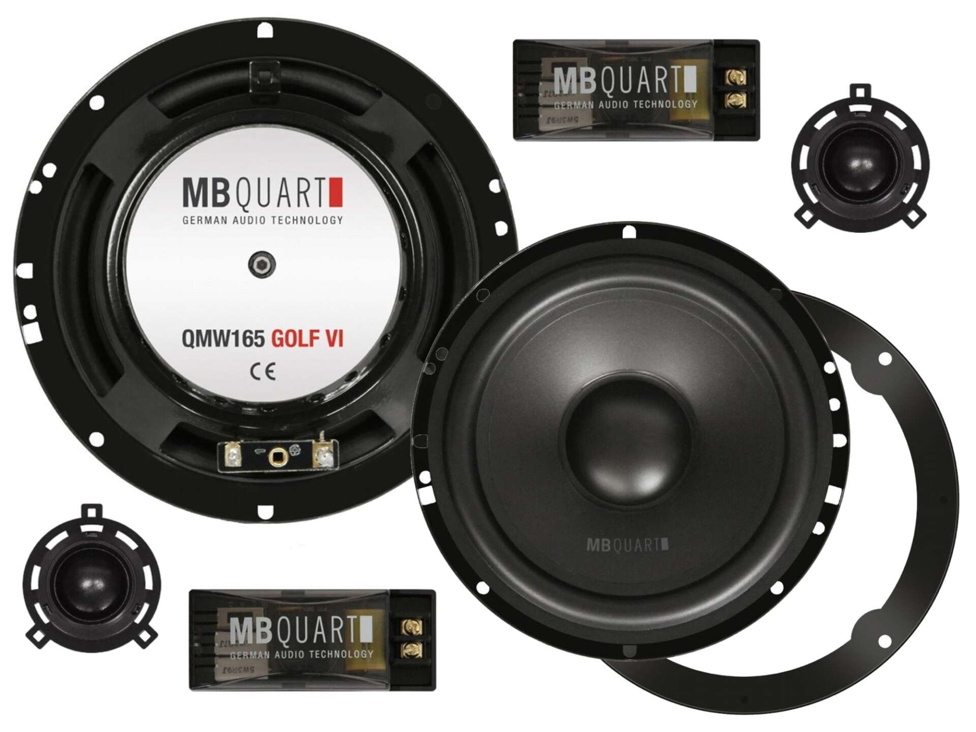 MB Quart QM165 GOLF VI - separate speakers, midbass diameter 165 mm, RMS power 100 Watt set for VW GOLF VI